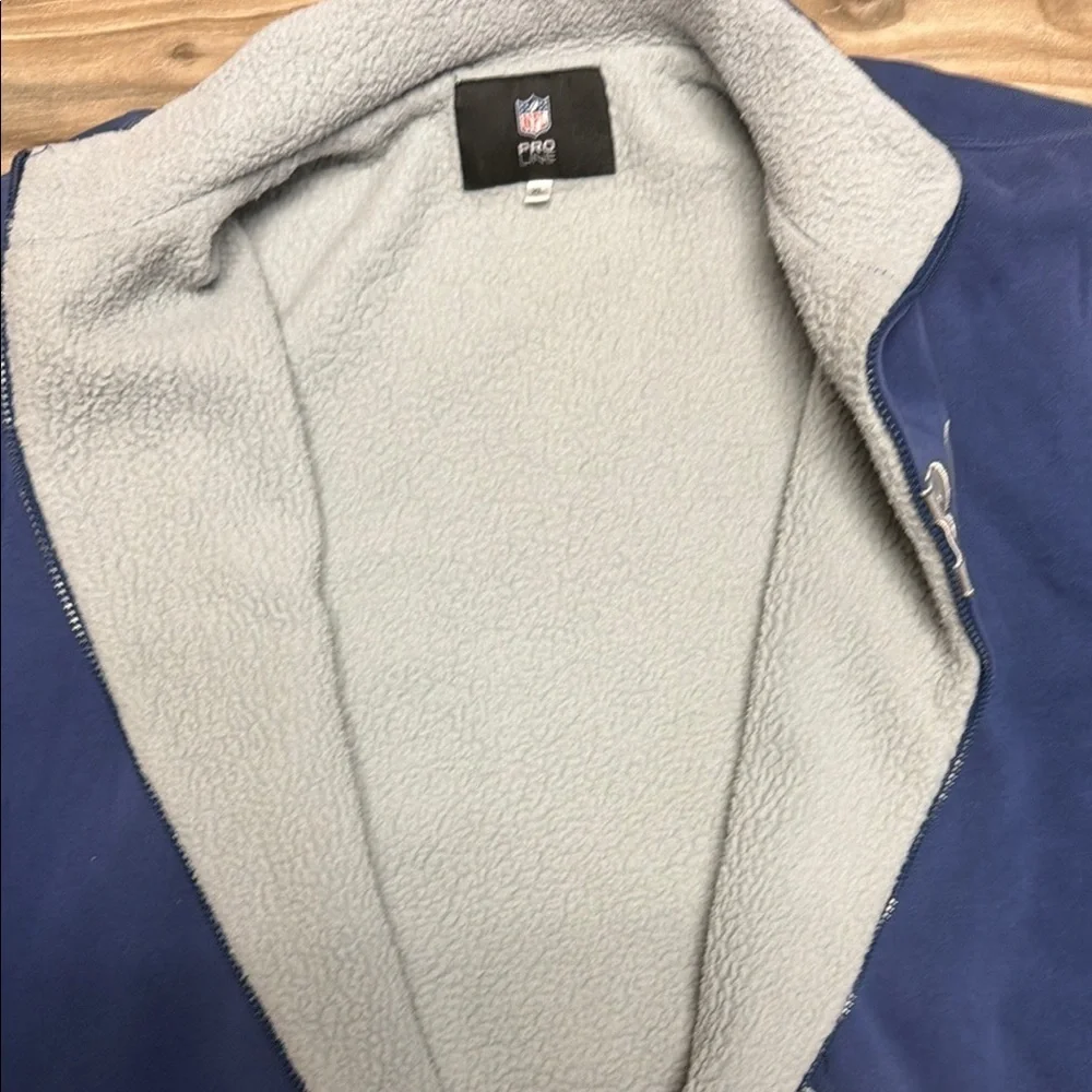 Dallas Cowboys Sherpa Lined Full Zip Fleece Men’s XL NFL Y2K